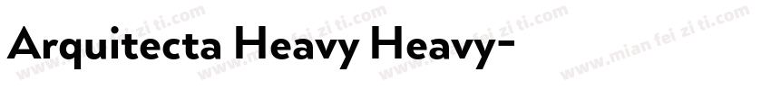Arquitecta Heavy Heavy字体转换